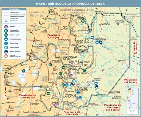 Tourist map of the Province of Salta | Gifex