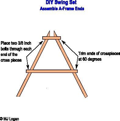 how to build wood a frame swing A Frame Swing Set, Porch Swing Frame ...