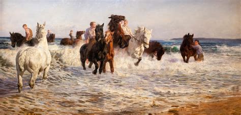 marine oil paintings: Horses