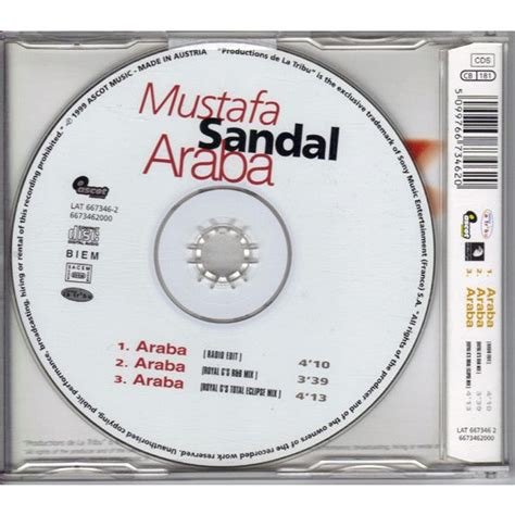 mustafa sandal araba cd single 5099766734620 on eBid United Kingdom ...