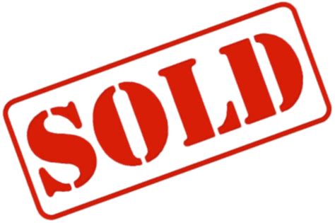 Sold Sign transparent PNG - StickPNG