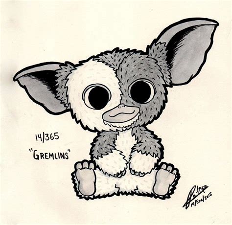 14/365 - Gremlins by Yei-Pi on DeviantArt | Cute gremlin drawing, Gremlins art, Disney art drawings