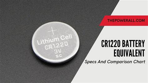 CR1220 Battery Equivalent: Specs And Comparison Chart, 43% OFF