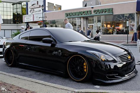 #Infiniti_G37 #Professor_Wheels #BlackOnBlack #Slammed #Bagged | Tuner ...