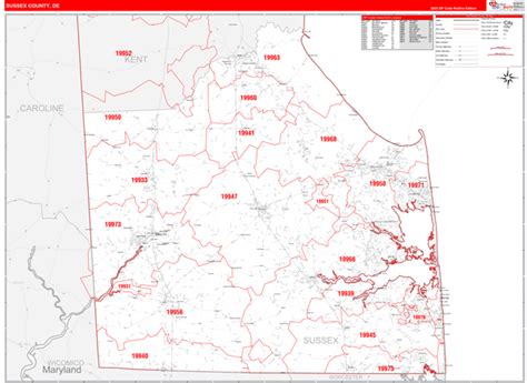 Maps of Sussex County Delaware - marketmaps.com