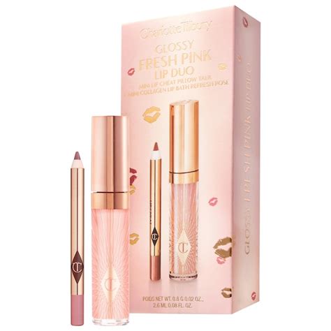 Mini Glossy Pink Lip Gloss + Lip Liner Set - Charlotte Tilbury | Sephora