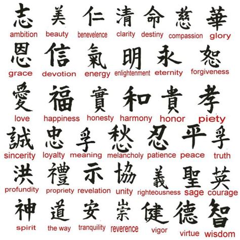 Japanese Calligraphy Symbols