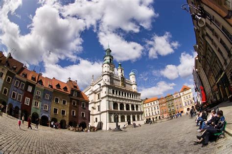 Poznan Old Town editorial stock image. Image of blue - 23224964