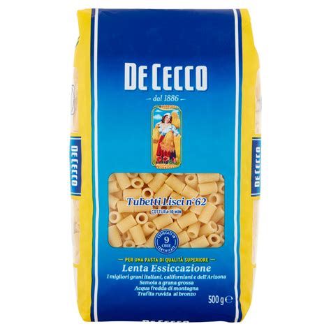 DE CECCO 062 TUBETTI LISCI GR.500 | MammaPack