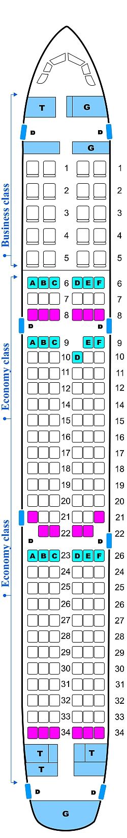 Seat Map Cyprus Turkish Airlines Airbus A321 | SeatMaestro