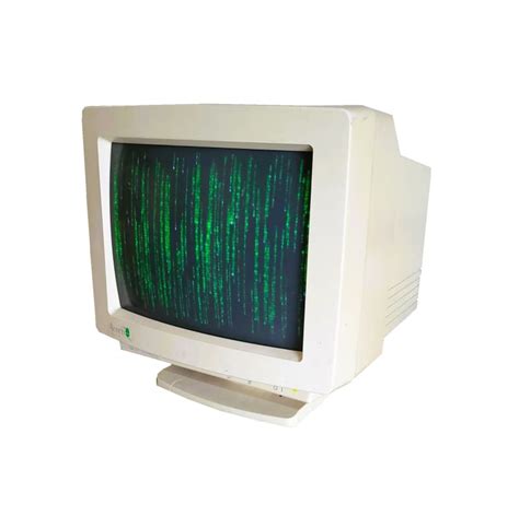 Practical 1980s-1990s beige multisync CRT VGA 14" PC computer monitor ...