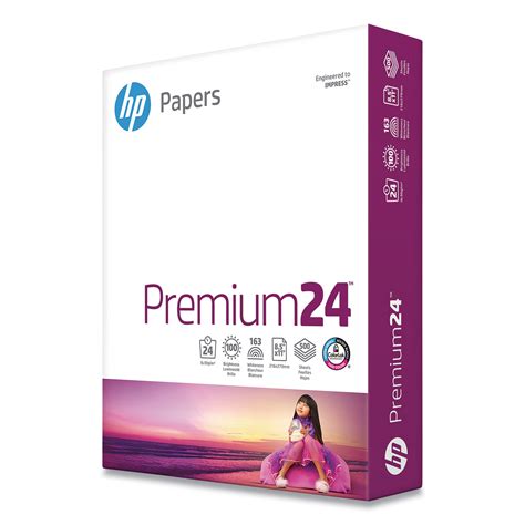 HP LaserJet Paper, 100 Brightness, 24 lb, 8 1/2 x 11, Ultra White, 500 ...