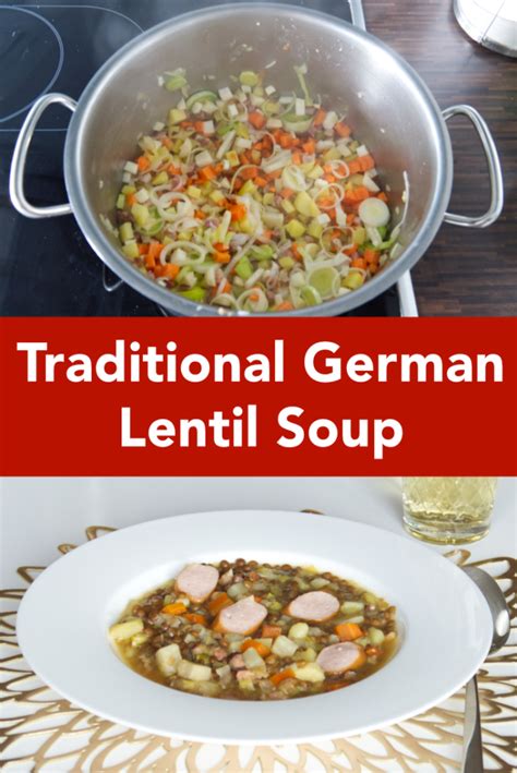 German Lentil Soup Traditional Recipe | Cooking The World