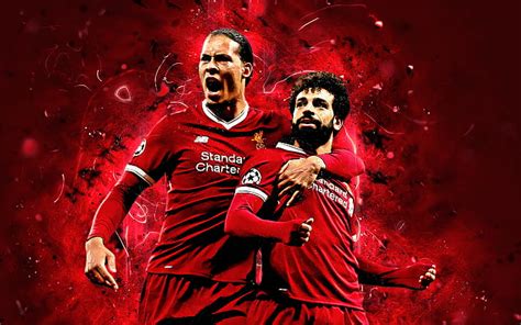 HD wallpaper: Soccer, Liverpool F.C., Mohamed Salah, Virgil van Dijk ...