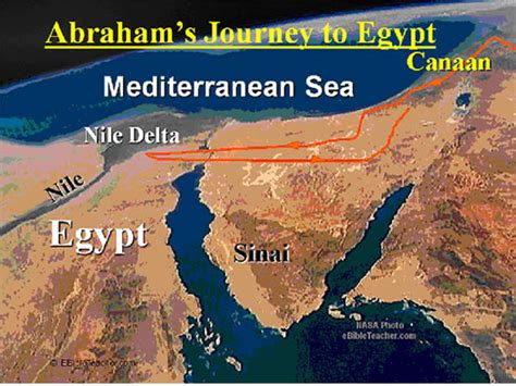 Map | Abraham's journey to Egypt