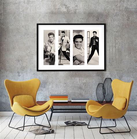 Elvis Presley Collage Poster Poster Print Gift Idea Office and Home Decorations Wall Art POSTER ...