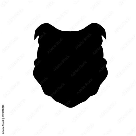 Dog Head Silhouette Stock Vector | Adobe Stock