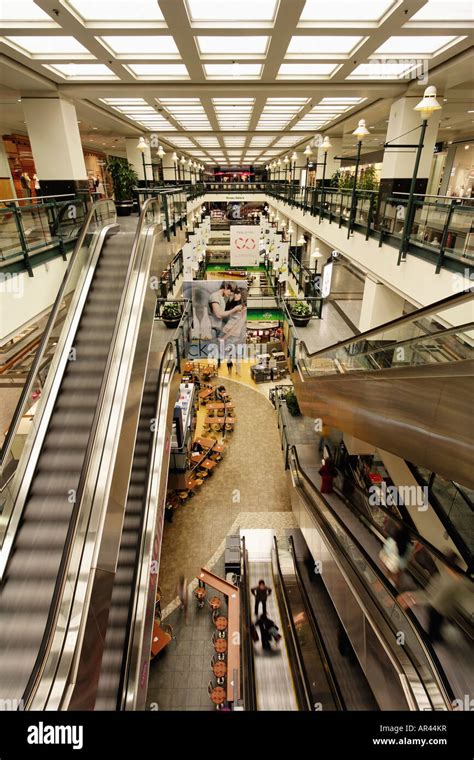 Interior view of Montreal's Underground City also known as a shopping ...