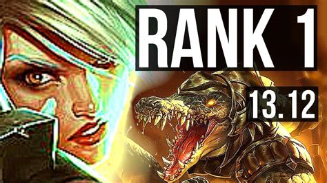 RIVEN vs RENEKTON (TOP) | Rank 1, 9/2/5 | TR Challenger | 13.12 - YouTube