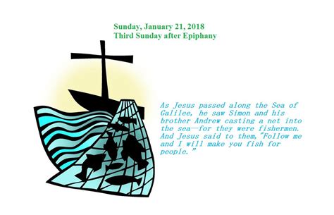 Sunday, January 21, 2018 Third Sunday after Epiphany - Bethesda ...