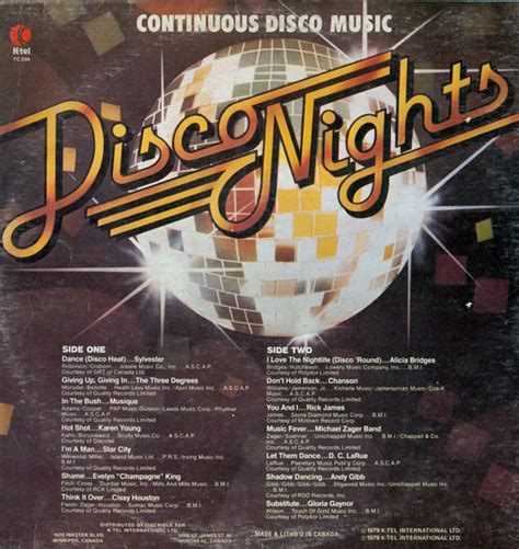 Disco Nights ( Vinyl,LP)-1979 | Disco music, Disco songs, Disco night