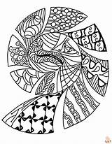 Printable Zentangle Coloring Pages Free For Kids And Adults sketch template