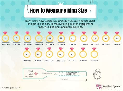 Don’t know how to measure ring size? Use our ring size chart and get ...