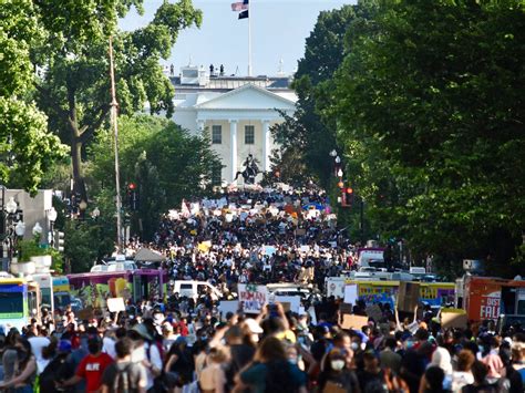 Even with large crowds and extreme heat, a peaceful 9th day of George Floyd protests in DC ...