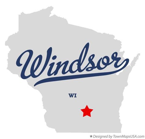 Map of Windsor, WI, Wisconsin