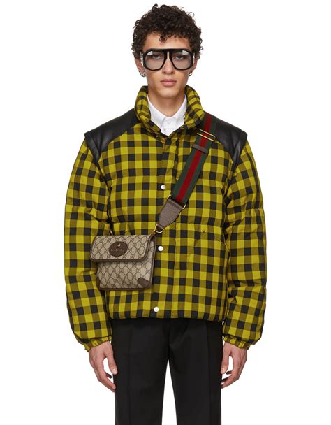 GUCCI Yellow & Black Down 'Guccy' Cat Jacket · VERGLE