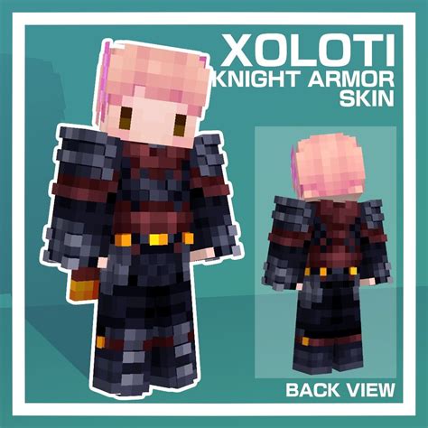 Xoloti's Skin - Dark Armor | Ideias de minecraft, Plantas do minecraft, Capas minecraft