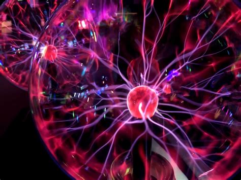 Premium Photo | A plasma ball image of electric plasma background