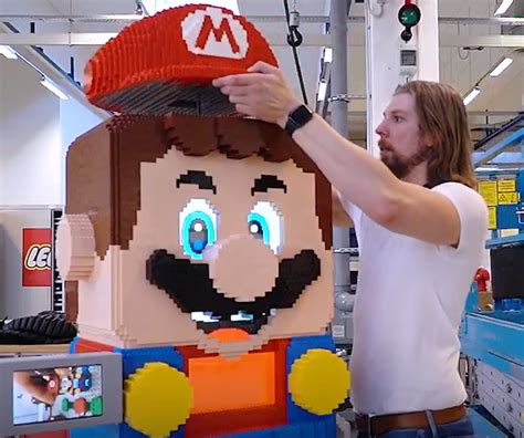 LEGO makes a giant LEGO Super Mario out of nearly 23k LEGO bricks | The ...