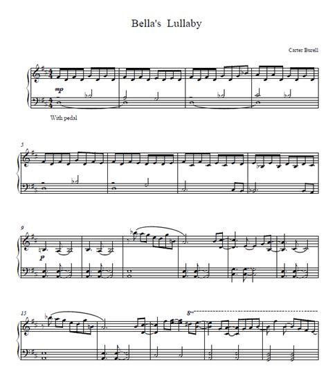 Lullaby Easy Piano Sheet Music yonvishv