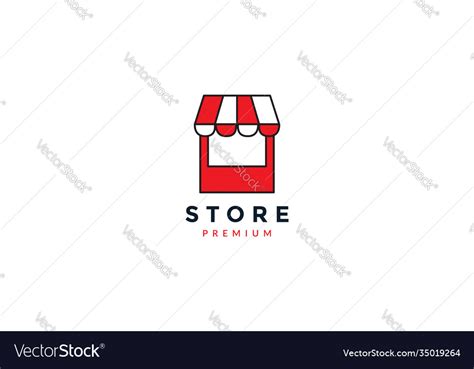 Shop market store simple colorful logo icon design