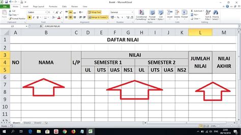 Cara Membuat Tabel Penilaian Di Excel Images Cara Membuat Tabel Di ...