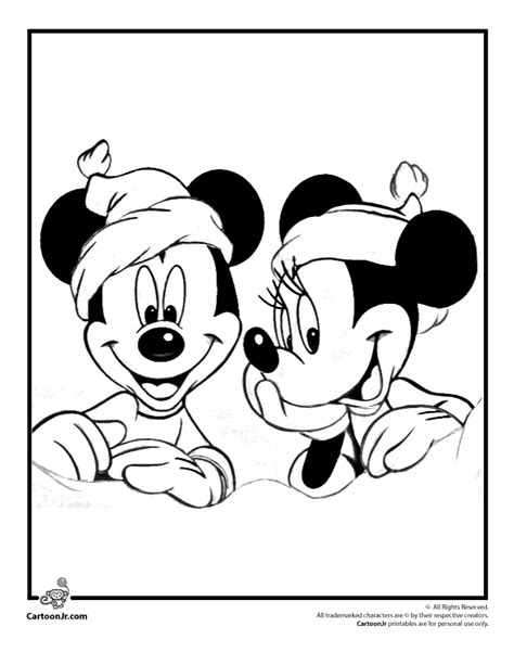 Disney Jr Christmas Coloring Pages