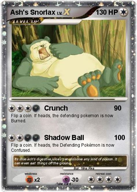 Pokémon Ash s Snorlax 2 2 - Crunch - My Pokemon Card