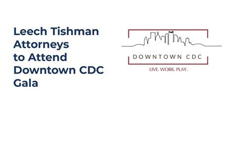 Leech Tishman Attorneys to Attend Downtown CDC Gala - Leech Tishman: Legal Services