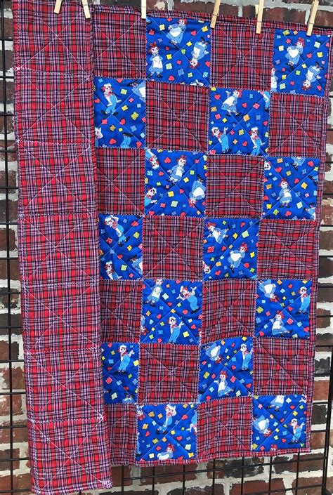 Raggedy Ann and Andy Kid's Quilt Toddler Quilt Baby Blanket Lap Throw Receiving Blanket Stroller ...