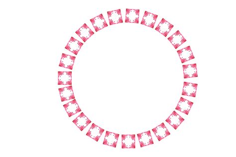 Circle Monogram Frame Border With Transparent Background 34130711 PNG