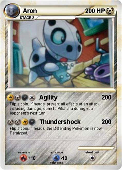 Pokémon Aron 66 66 - Agility - My Pokemon Card