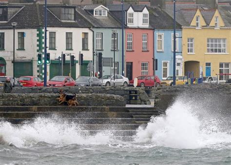 Hurricane Ophelia’s remnants have struck Ireland as the strongest storm there in decades.