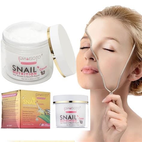 Snail Face Cream Hyaluronic Acid Moisturizer Anti Wrinkle Anti Aging Nourishing Collagen Snail ...