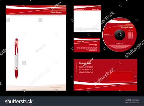 Red Template Vector Background Blank Card Stock Vector (Royalty Free) 59850202 | Shutterstock