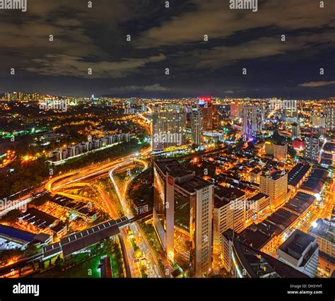 Kuala Lumpur skyline at night Stock Photo - Alamy