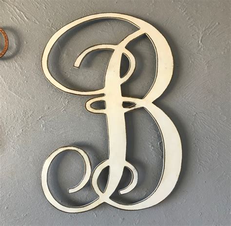 Letter B - Monogram Font - Metal Wall Art Home Decor - Made in USA - C – Functional Sculpture llc