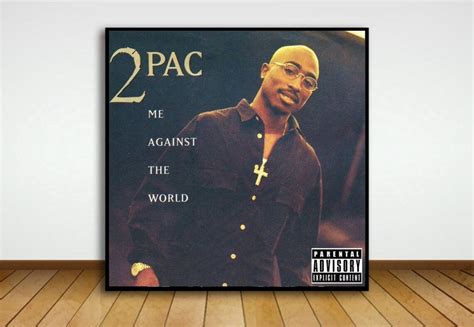 2 Pac Tupac shakur Me Against The World Music Poster album | Etsy