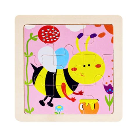 Wooden Cartoon Animal Puzzles for Kids Educational Custom Toy - Etsy