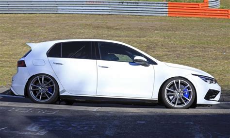 Mk8 VW Golf R spotted testing at the Nurburgring.